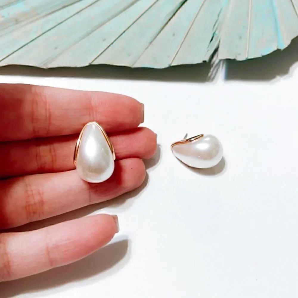 Pearl cuff earrings #19